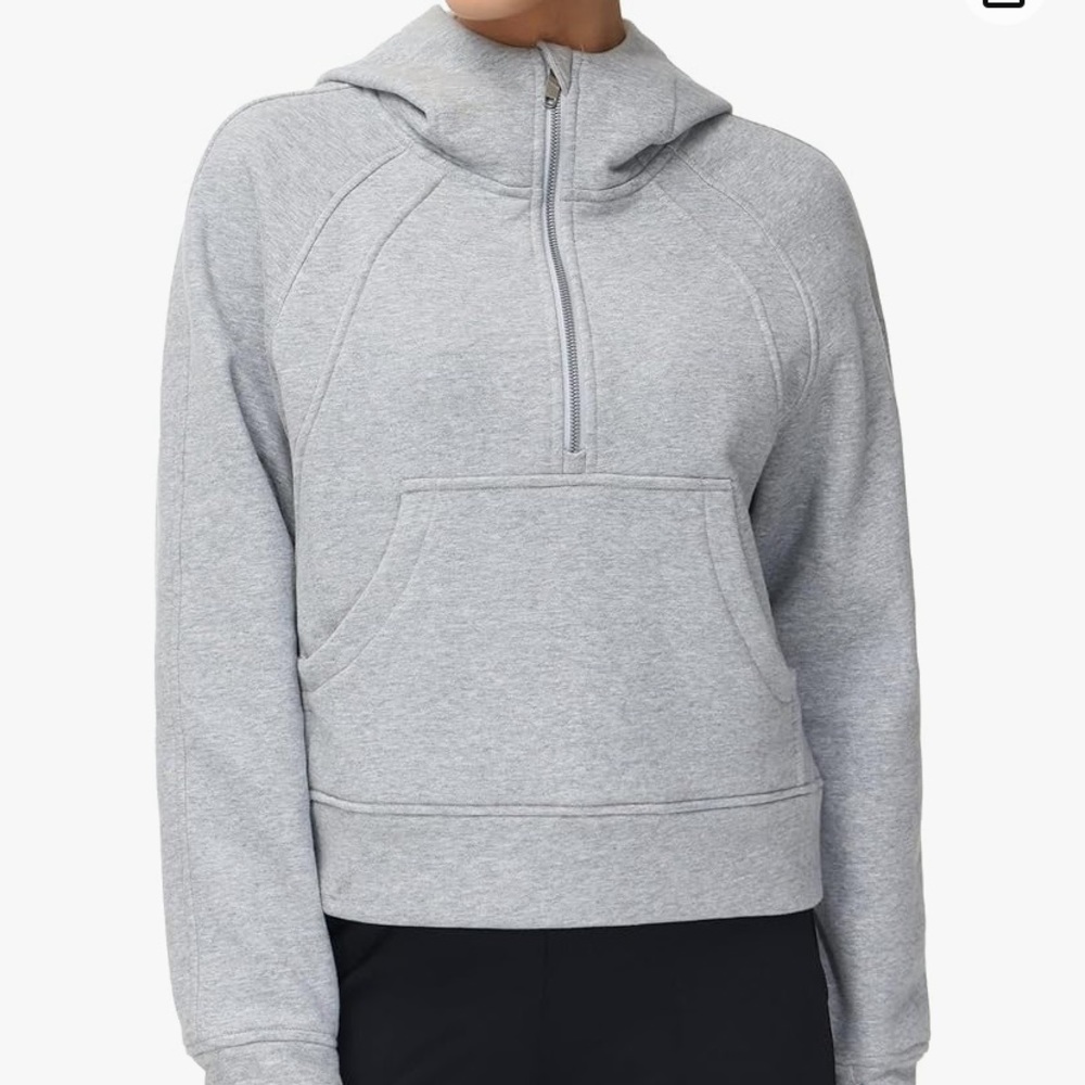 NWT The Gym People Half-Zip Crop Hoodie